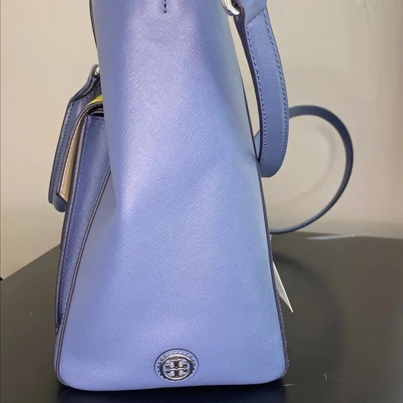 Tory Burch T-lock color block tote purse
